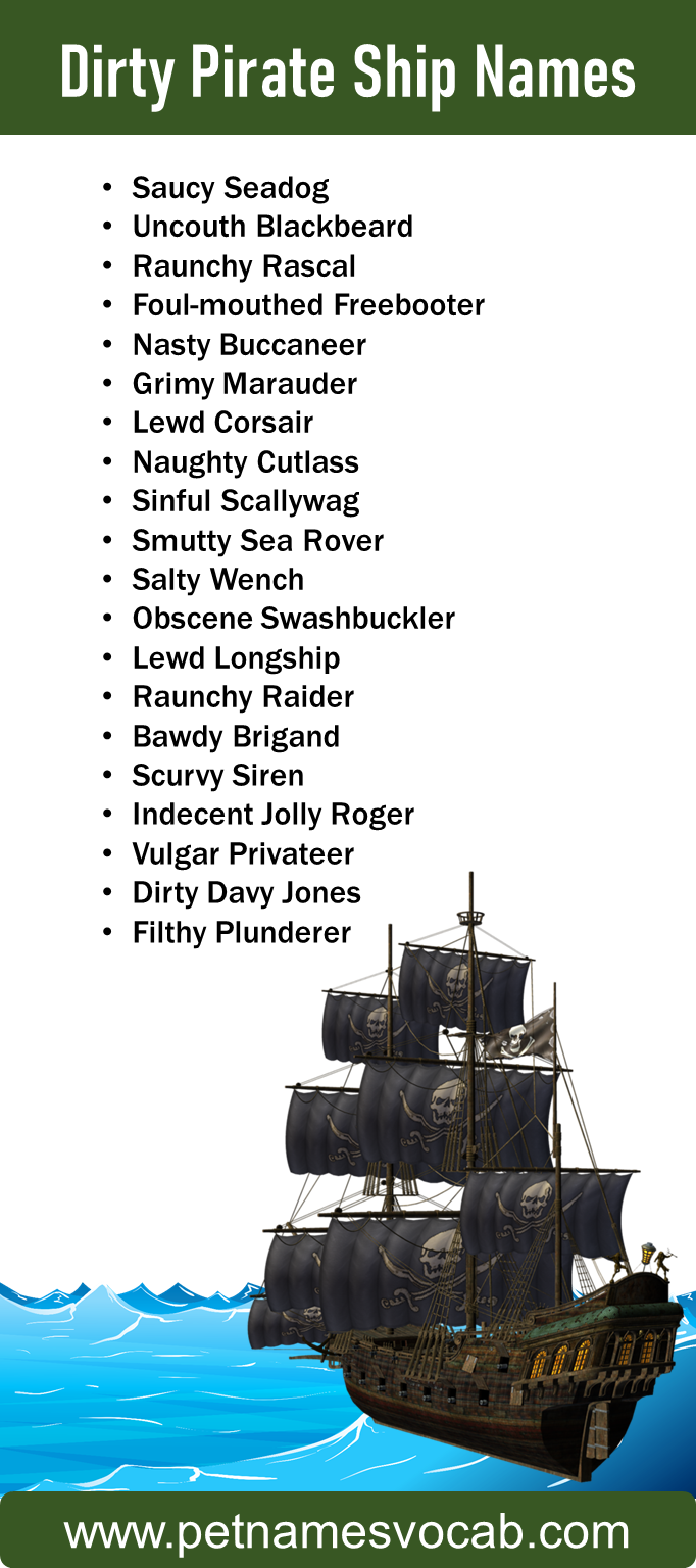 Dirty Pirate Ship Names