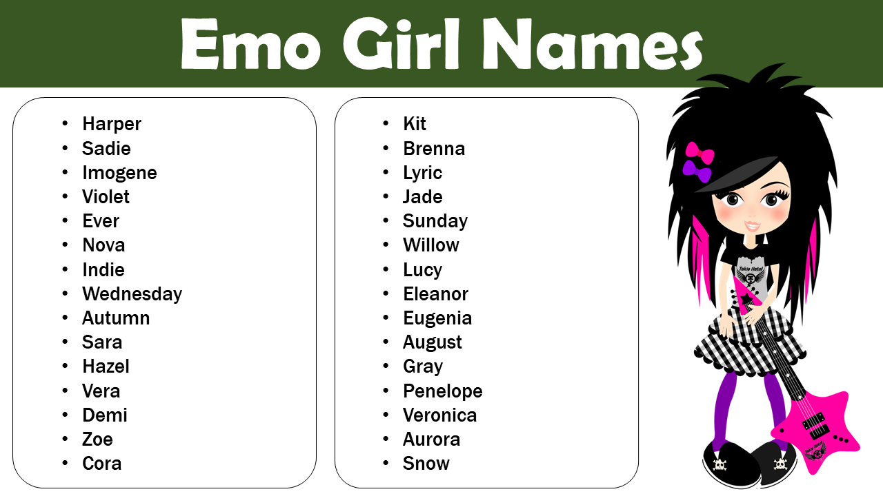 Emo Girl Names