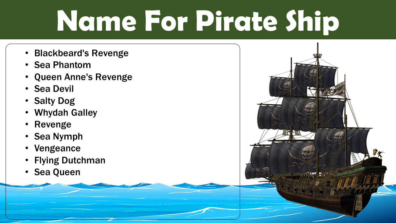 Pirate Ship Names