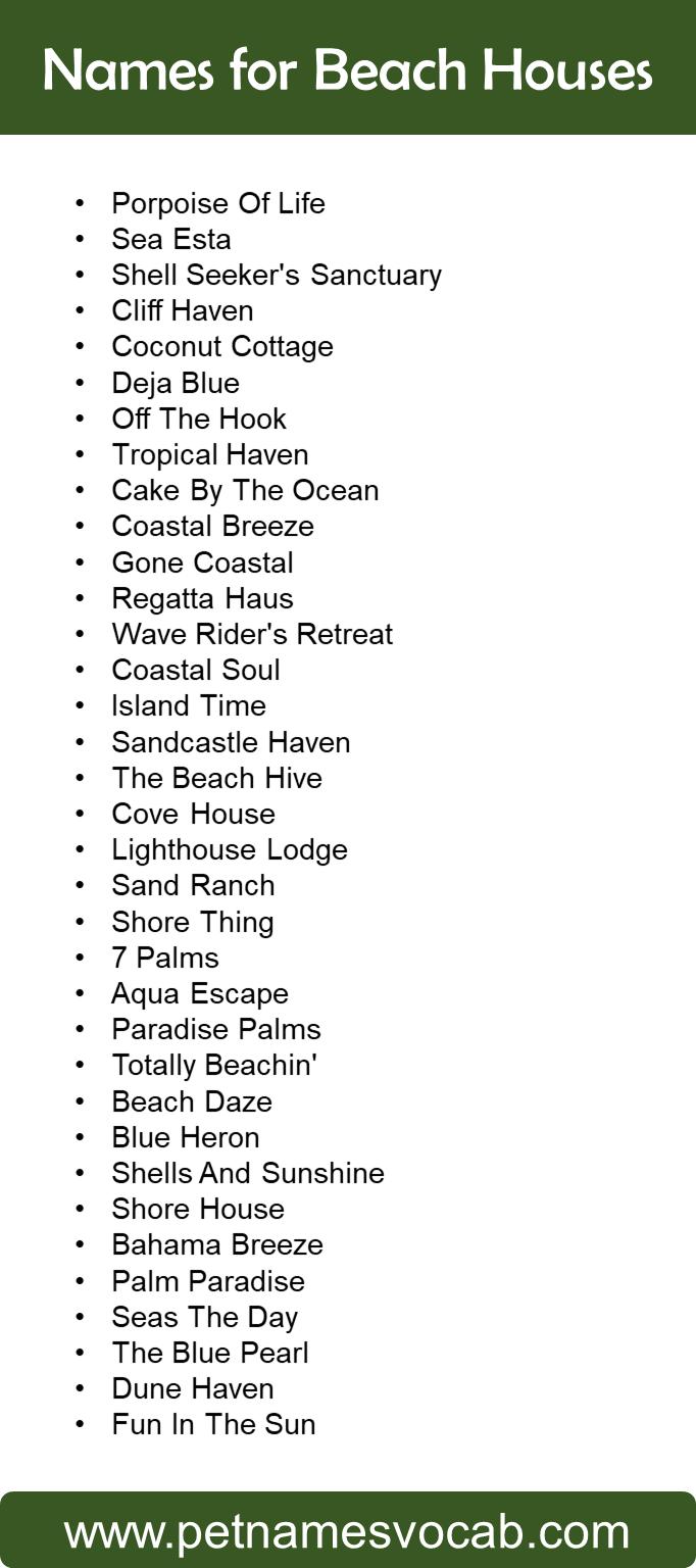 Names for Beach House