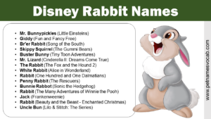Disney Rabbit Names
