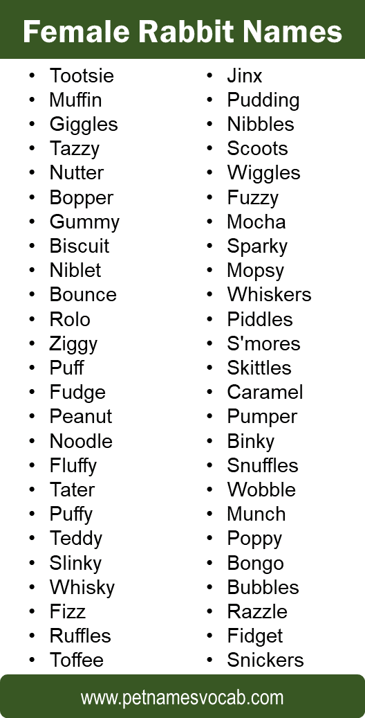 Female Rabbit Names