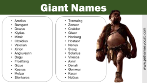 Giant Names