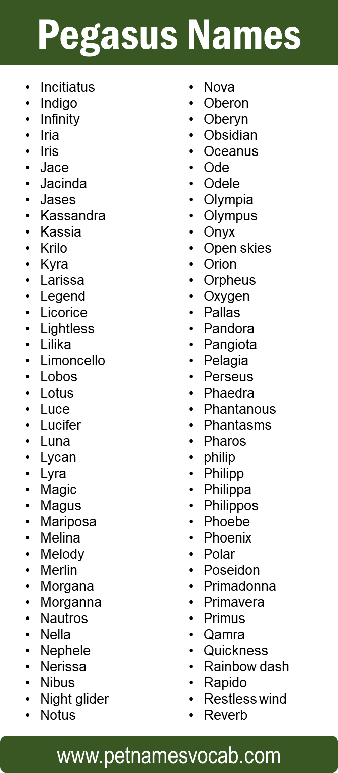 Pegasus Names