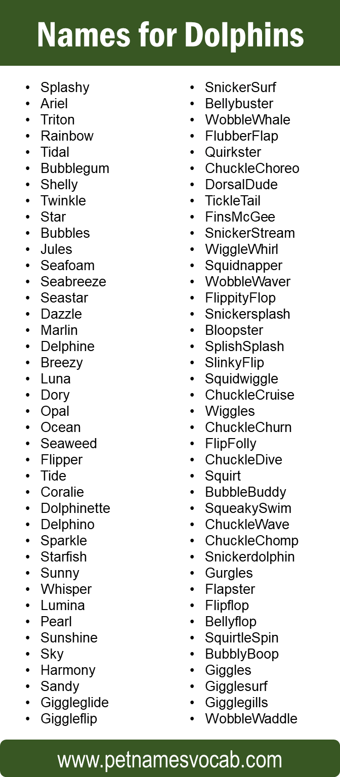 Dolphin names