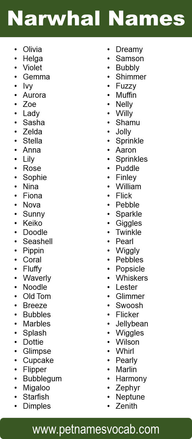 Narwhal Names