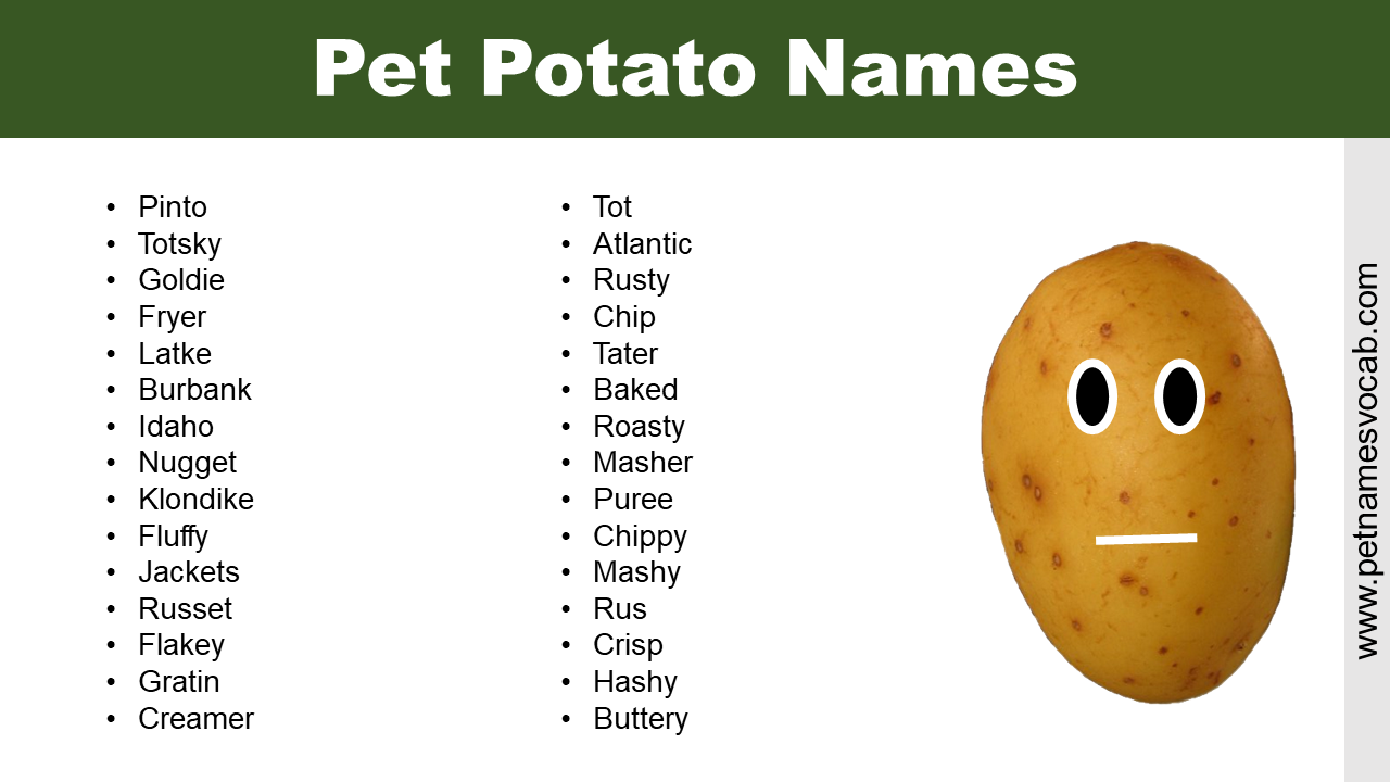 Pet Potato Names