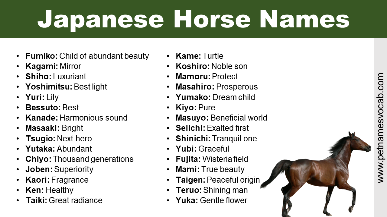 Japanese Horse Names